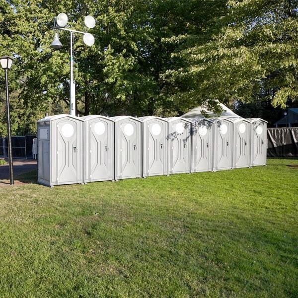 we provide frequent cleaning and maintenance services throughout the period of your event to ensure that our special event portable toilets remain clean and sanitary